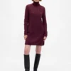 CashSoft Pointelle-trui-jurk met col