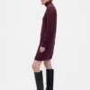 CashSoft Pointelle-trui-jurk met col