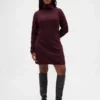 CashSoft Pointelle-trui-jurk met col