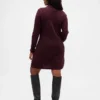 CashSoft Pointelle-trui-jurk met col