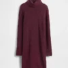 CashSoft Pointelle-trui-jurk met col