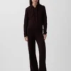CashSoft relaxte hoodie met kabelpatroon
