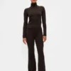 CashSoft stretch broek met wijde pijpen