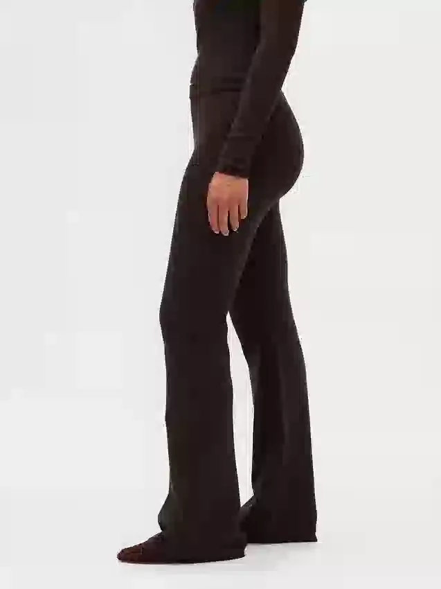CashSoft stretch broek met wijde pijpen
