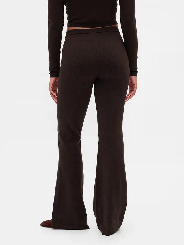 CashSoft stretch broek met wijde pijpen
