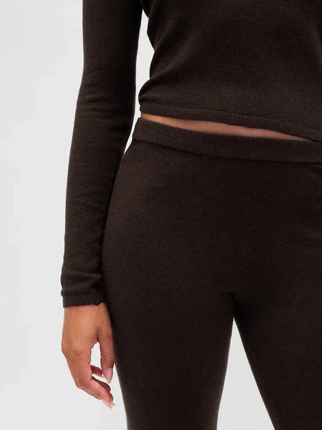 CashSoft stretch broek met wijde pijpen