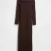 CashSoft stretch midi-trui-jurk met blote schouders