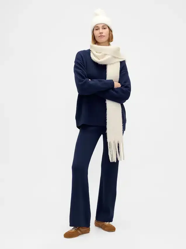 CashSoft-trui-broek met hoge taille