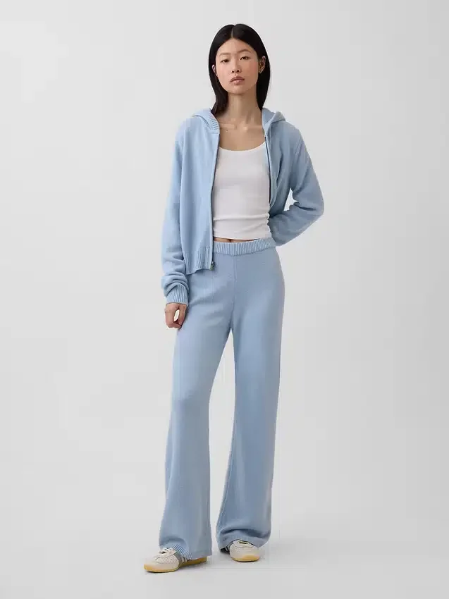 CashSoft-trui-broek met hoge taille