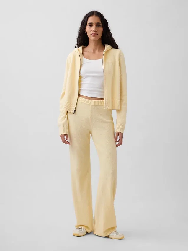 CashSoft-trui-broek met hoge taille