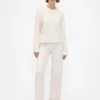 CashSoft-trui-broek met kabelpatroon