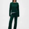 CashSoft-trui-broek met kabelpatroon