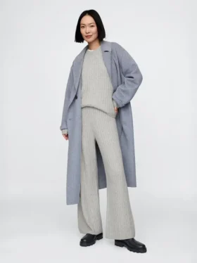 CashSoft-trui-broek met kabelpatroon