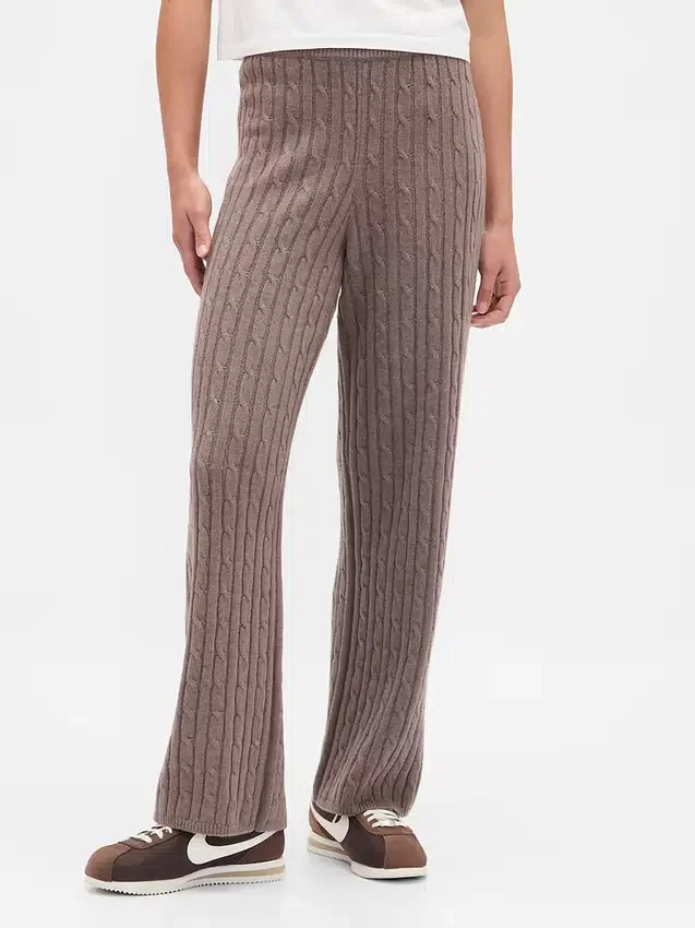 CashSoft-trui-broek met kabelpatroon