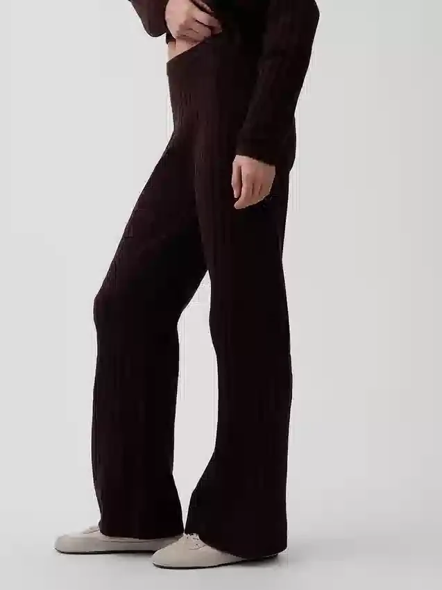 CashSoft-trui-broek met kabelpatroon