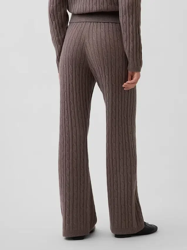 CashSoft-trui-broek met kabelpatroon