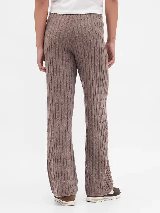 CashSoft-trui-broek met kabelpatroon