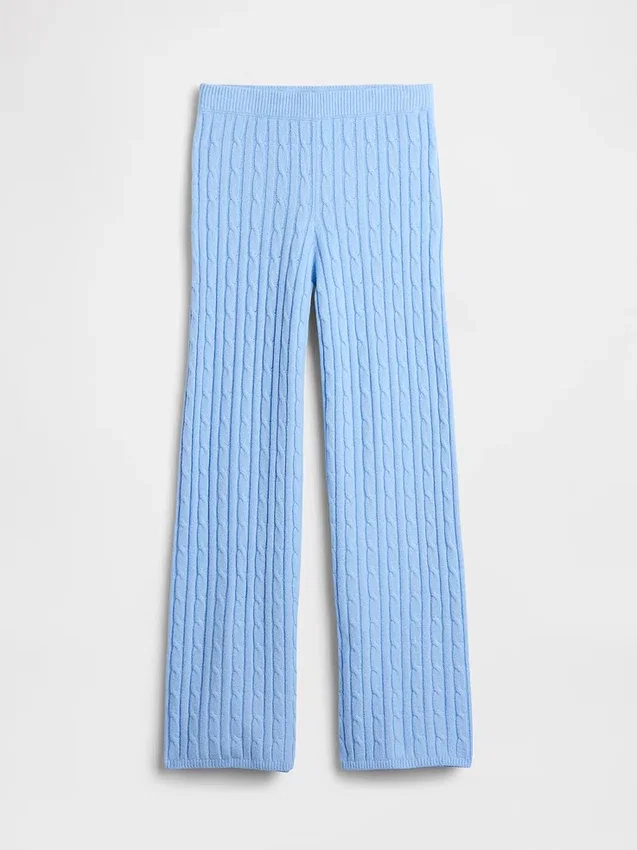 CashSoft-trui-broek met kabelpatroon