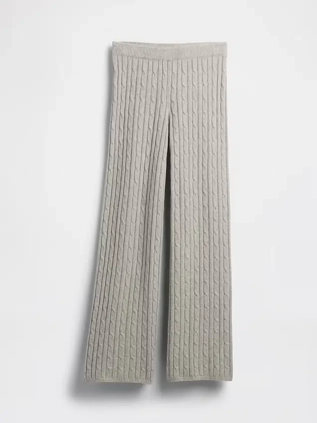 CashSoft-trui-broek met kabelpatroon