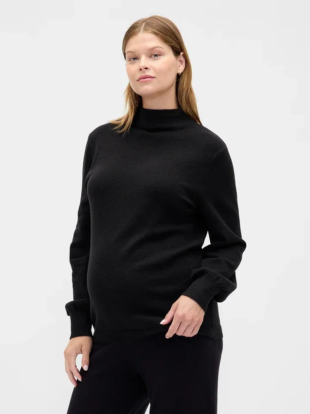 CashSoft-trui met col voor vrouwen tijdens de zwangerschap