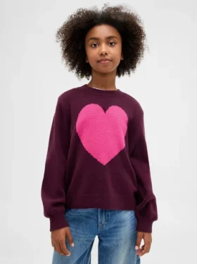 CashSoft-trui met ronde hals voor kinderen