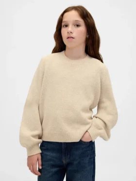 CashSoft-trui met ronde hals voor kinderen