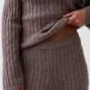 CashSoft-trui van kabelgebreid tricot met relaxte pasvorm