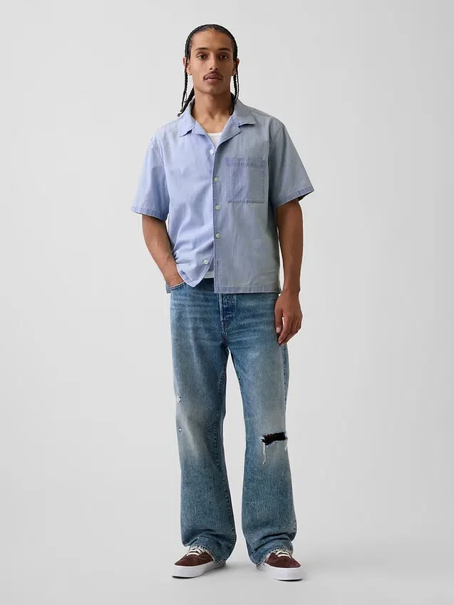 Chambray resorthemd