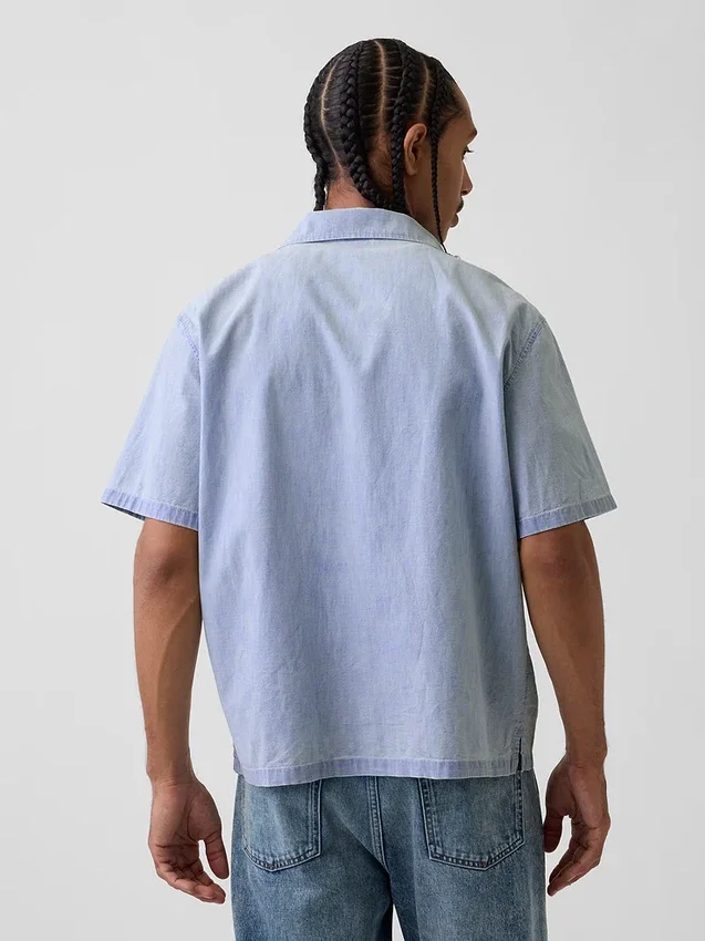Chambray resorthemd