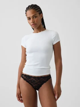 Cheeky-bikini met kant