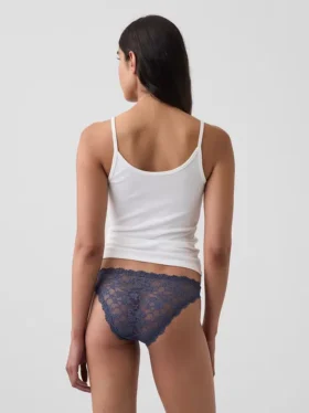 Cheeky-bikini met kant