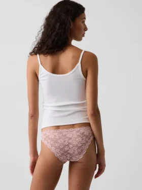 Cheeky-bikini met kant