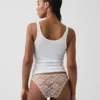 Cheeky-bikini met kant