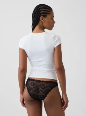Cheeky-bikini met kant
