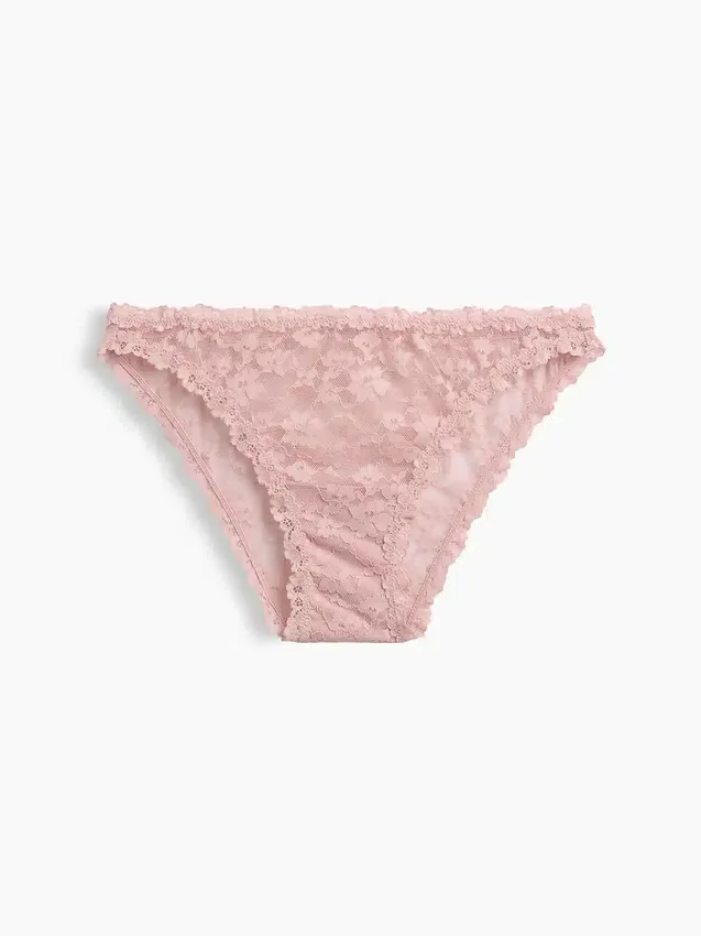 Cheeky-bikini met kant