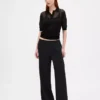 Comfortabele broek met wijde pijpen