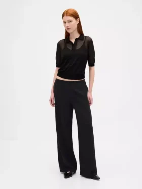 Comfortabele broek met wijde pijpen