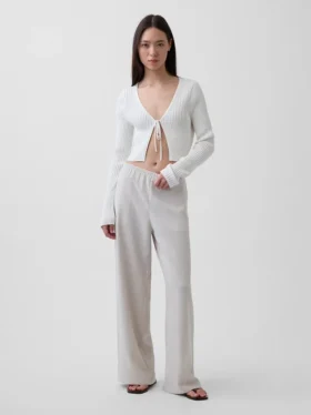 Comfortabele broek met wijde pijpen