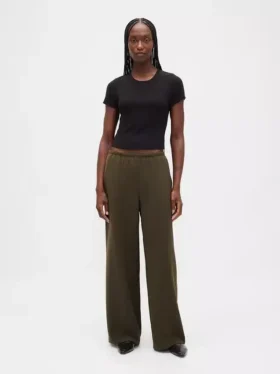 Comfortabele broek met wijde pijpen