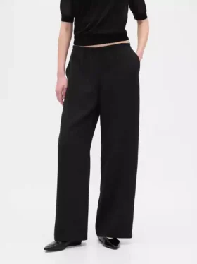 Comfortabele broek met wijde pijpen