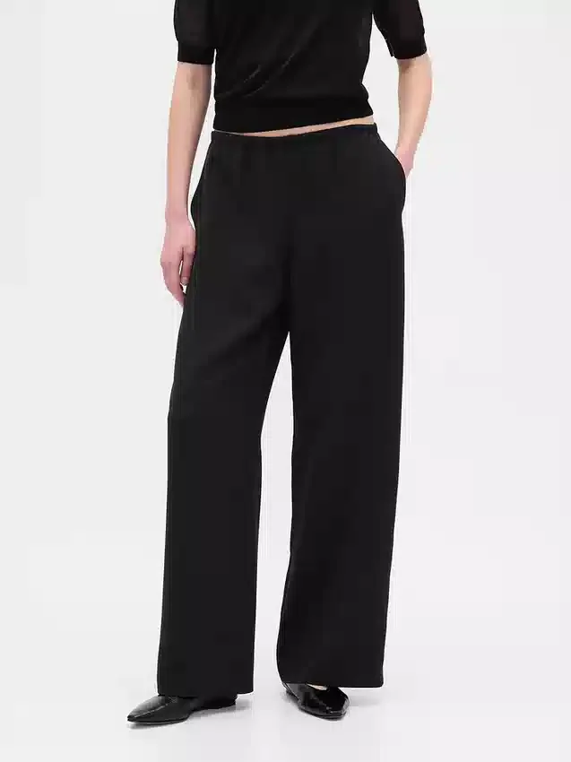 Comfortabele broek met wijde pijpen