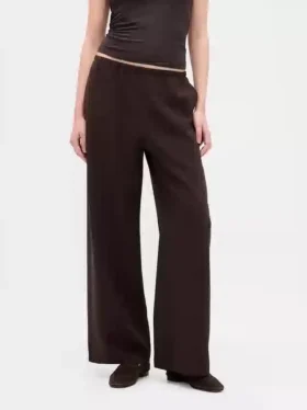 Comfortabele broek met wijde pijpen