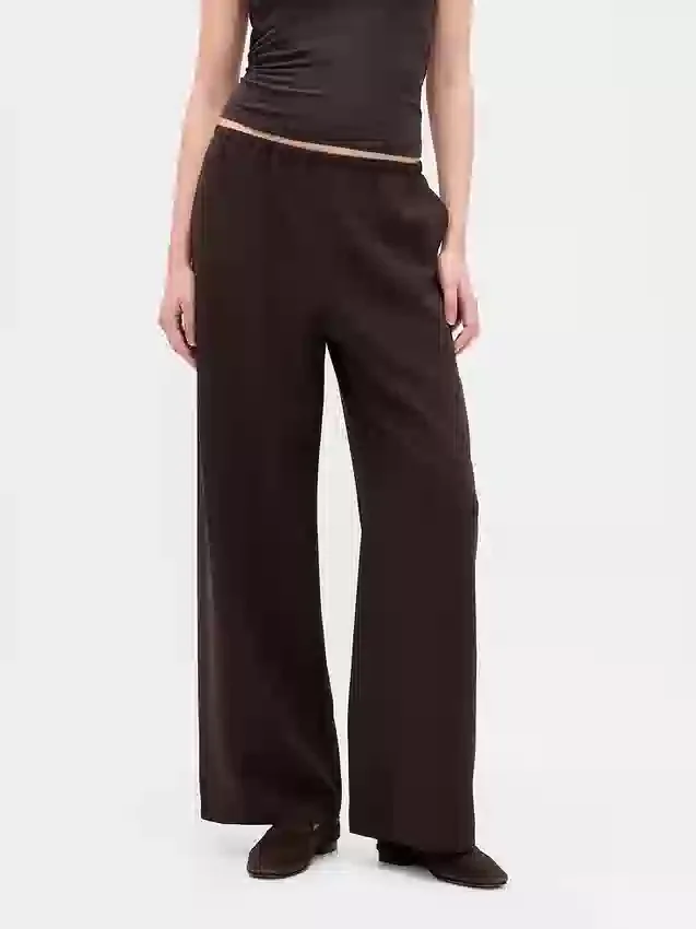 Comfortabele broek met wijde pijpen