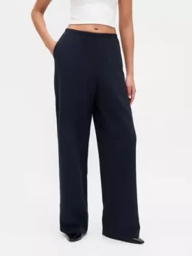 Comfortabele broek met wijde pijpen