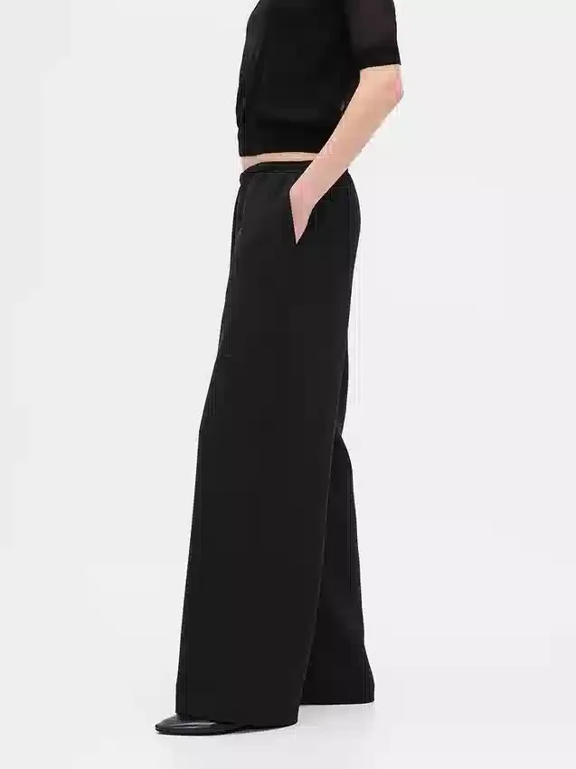 Comfortabele broek met wijde pijpen