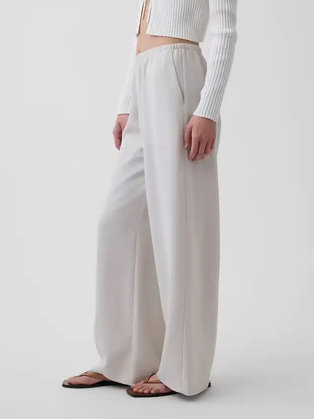 Comfortabele broek met wijde pijpen