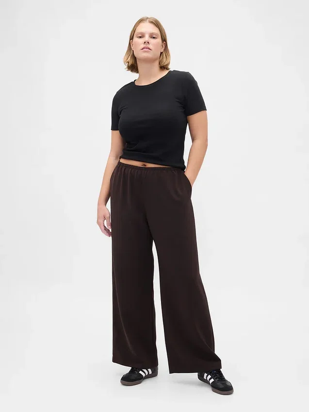 Comfortabele broek met wijde pijpen