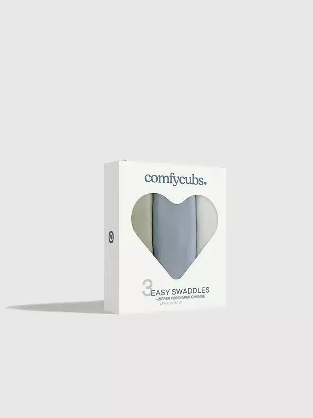 Comfy Cubs Easy-Swaddle-dekentjes met rits