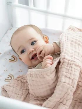 Comfy Cubs mousseline babydeken