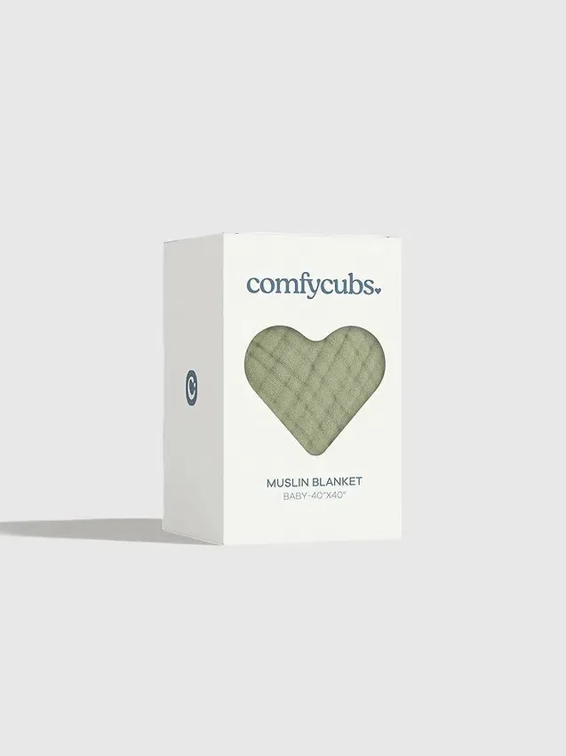 Comfy Cubs mousseline babydeken